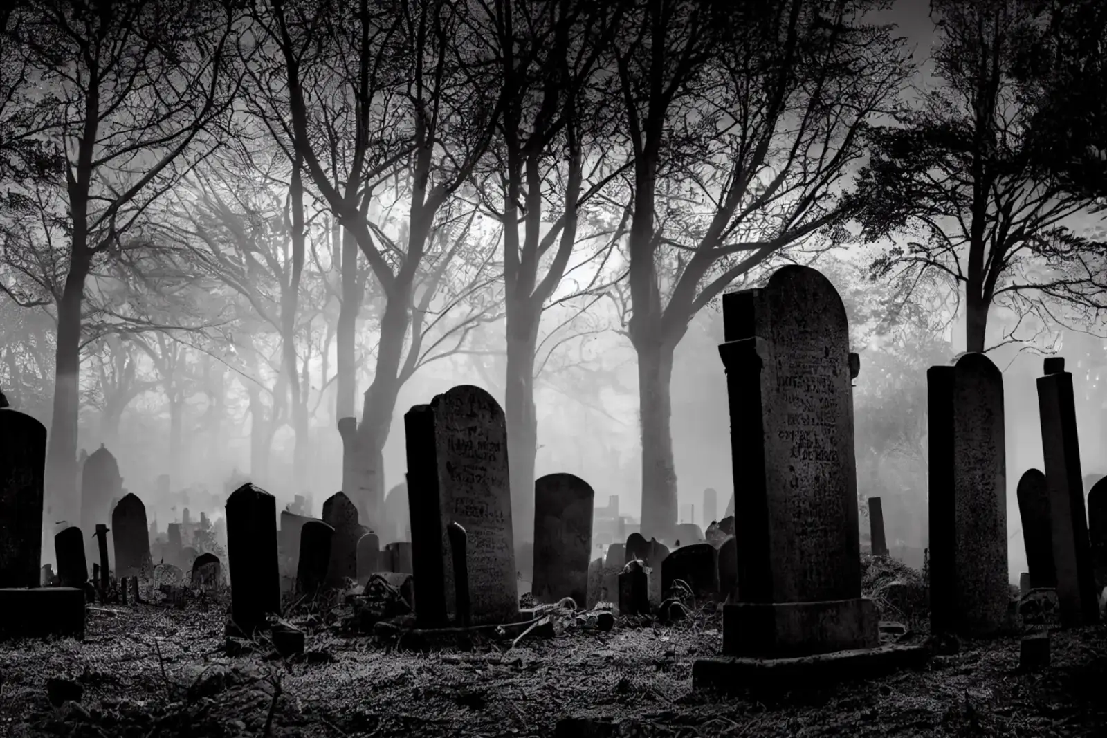 Cemetery at dawn